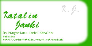 katalin janki business card